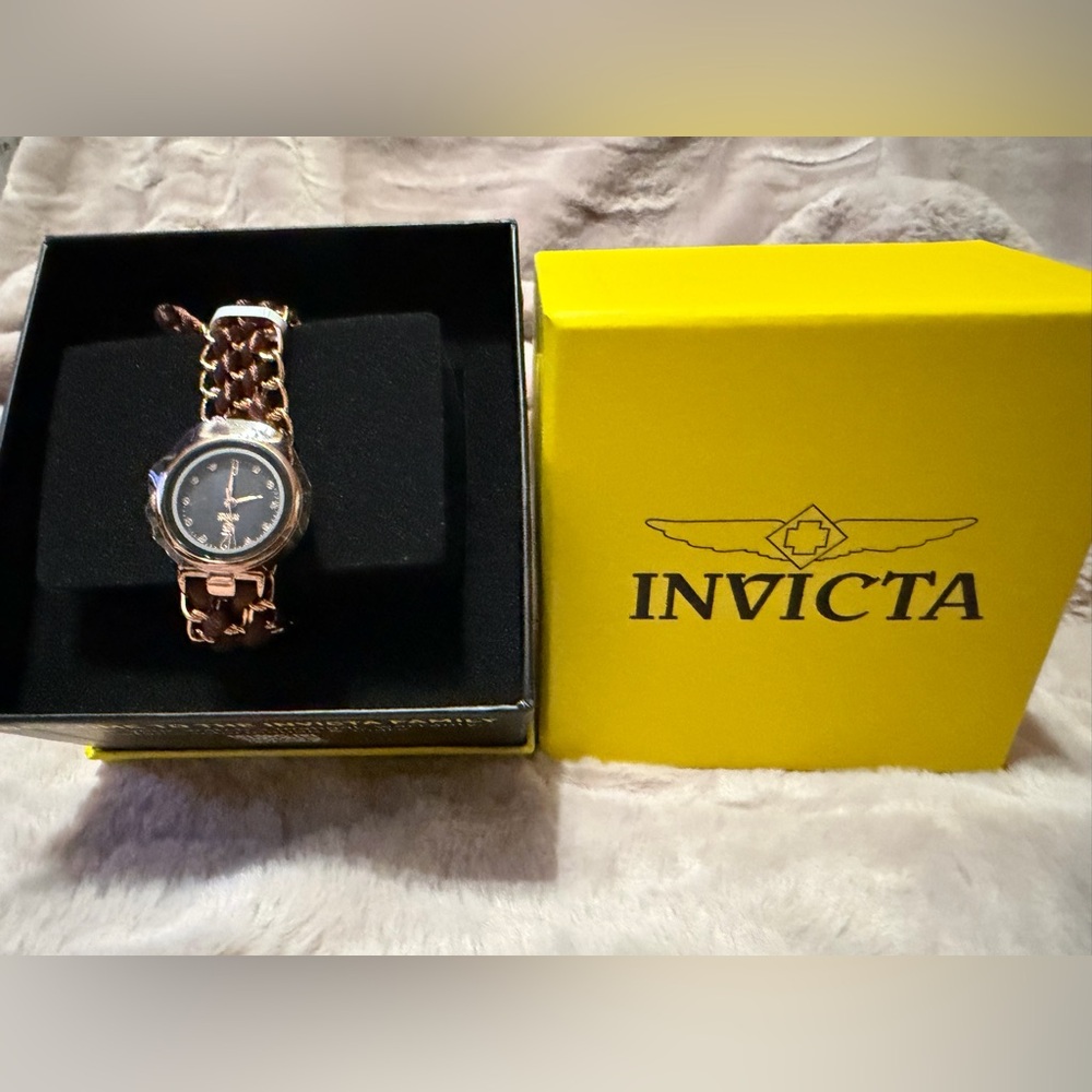 Invicta Rose Gold and Brown Montres Prestige Women's Watch